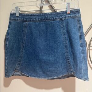 PacSun Blue Denim Mini Skirt Size 24 Y2K 100% Cotton